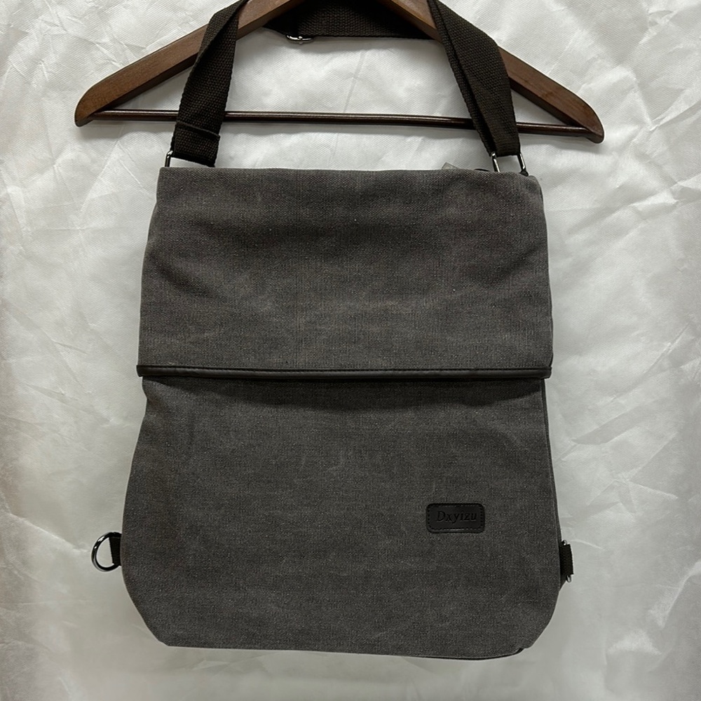 Gray Canvas Men's Bag